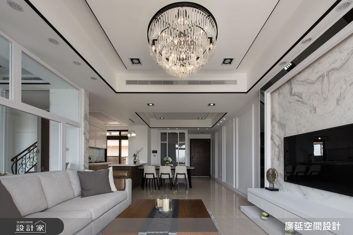 45坪新成屋(5年以下)＿新古典客廳案例圖片＿廣延空間設計＿廣延_24.中壢實品屋之4