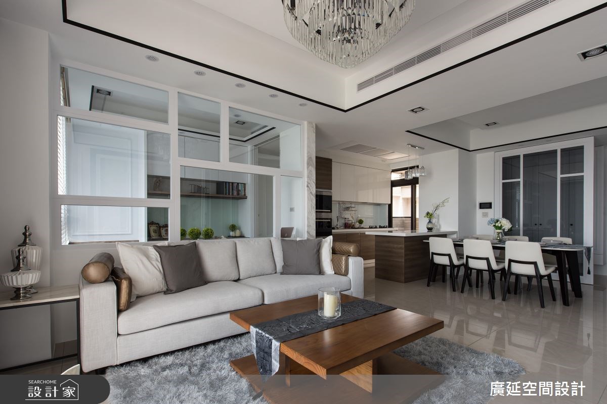 45坪新成屋(5年以下)＿新古典客廳案例圖片＿廣延空間設計＿廣延_24.中壢實品屋之5