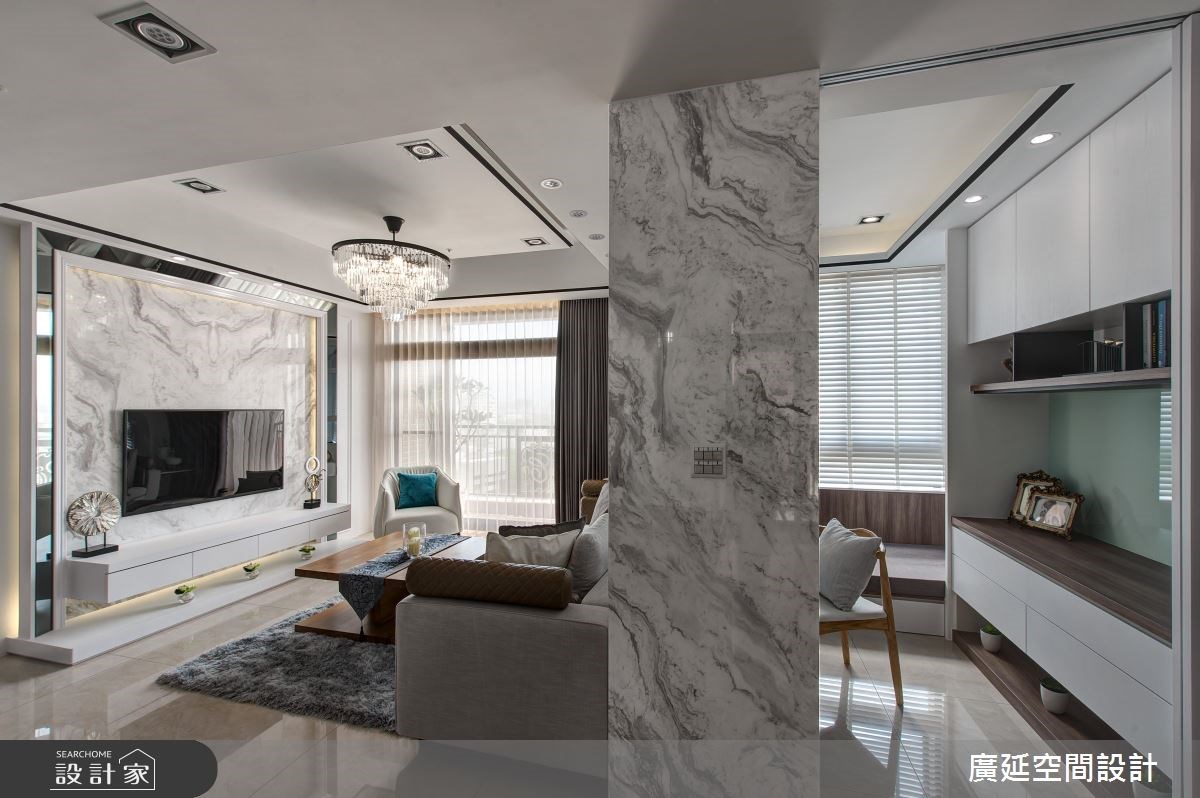 45坪新成屋(5年以下)＿新古典客廳案例圖片＿廣延空間設計＿廣延_24.中壢實品屋之22