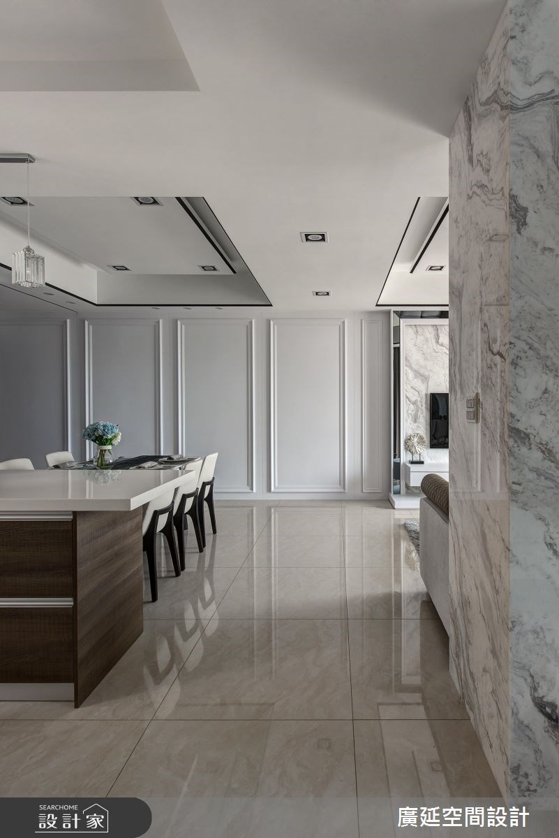 45坪新成屋(5年以下)＿新古典餐廳案例圖片＿廣延空間設計＿廣延_24.中壢實品屋之24