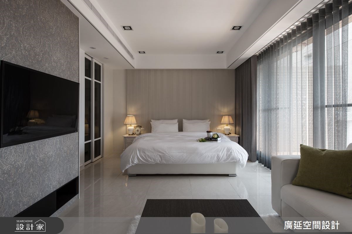 45坪新成屋(5年以下)＿新古典臥室案例圖片＿廣延空間設計＿廣延_24.中壢實品屋之34