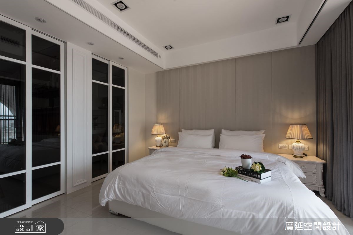 45坪新成屋(5年以下)＿新古典臥室案例圖片＿廣延空間設計＿廣延_24.中壢實品屋之37
