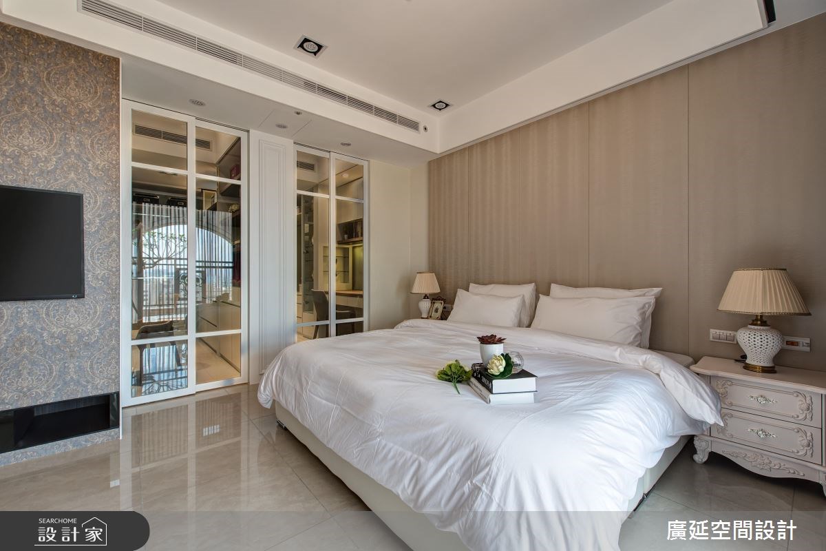 45坪新成屋(5年以下)＿新古典臥室案例圖片＿廣延空間設計＿廣延_24.中壢實品屋之38