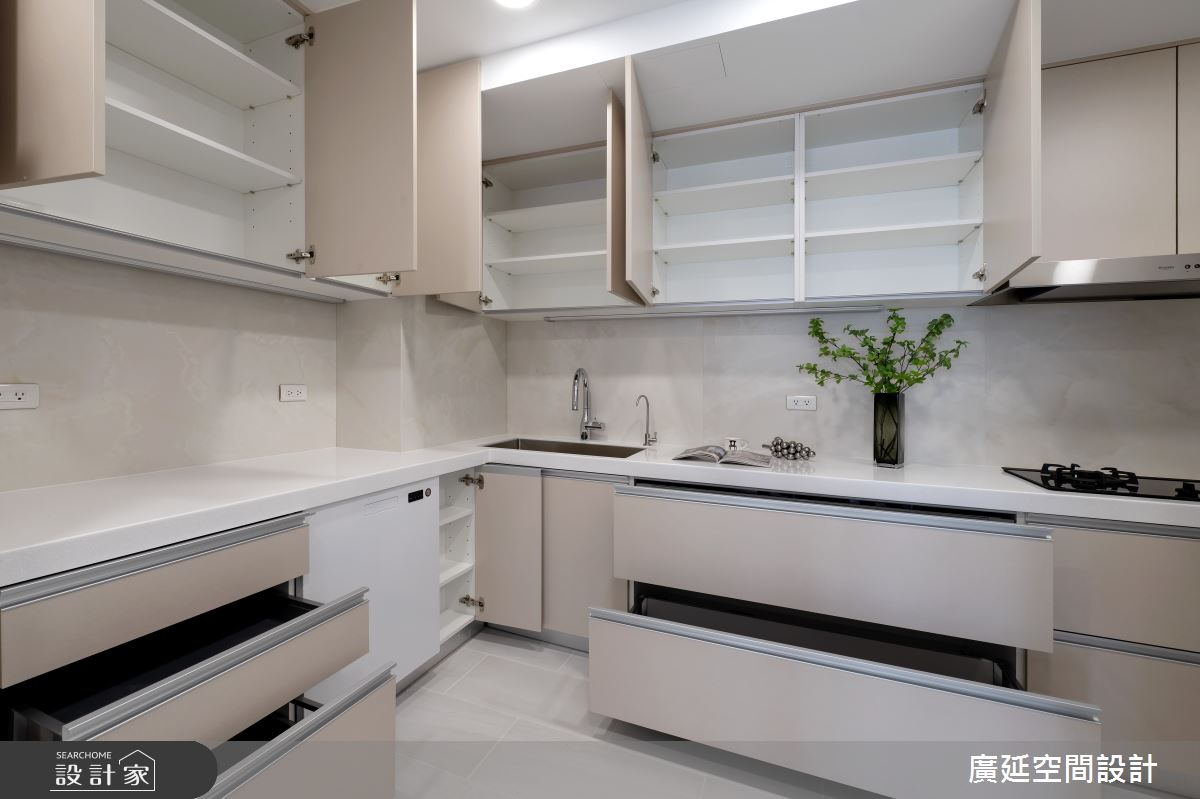 50坪新成屋(5年以下)＿現代風廚房案例圖片＿廣延空間設計＿廣延_31之24