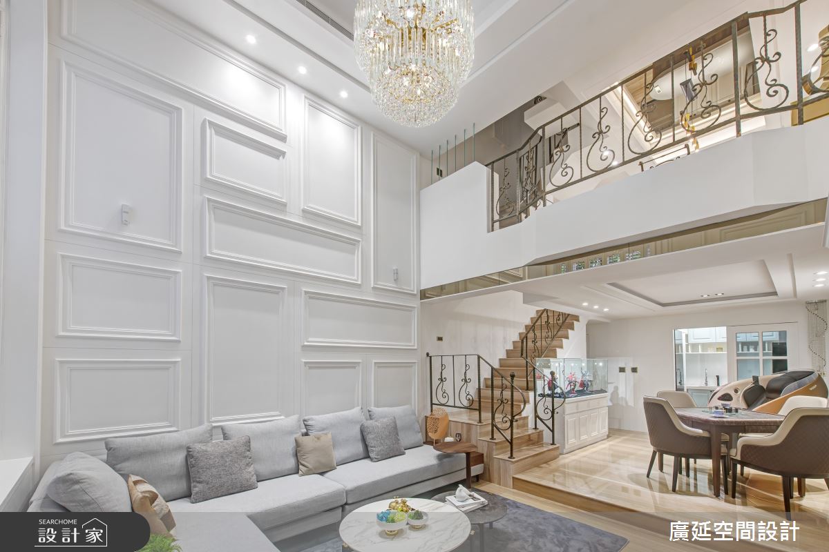 80坪老屋(16~30年)＿新古典客廳餐廳樓梯案例圖片＿廣延空間設計＿廣延_29之5