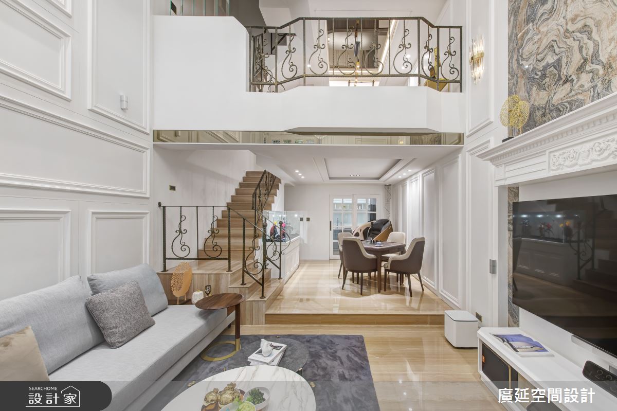 80坪老屋(16~30年)＿新古典客廳餐廳樓梯案例圖片＿廣延空間設計＿廣延_29之6