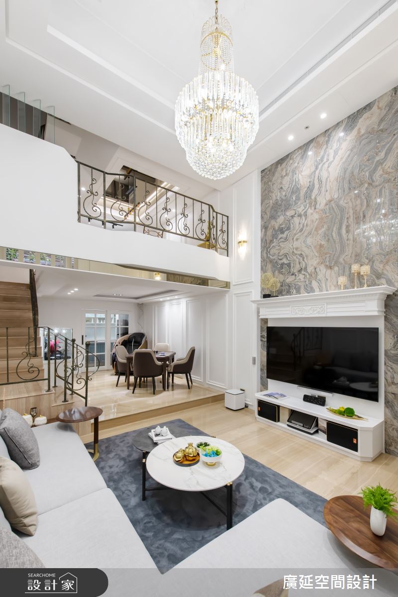80坪老屋(16~30年)＿新古典客廳餐廳樓梯案例圖片＿廣延空間設計＿廣延_29之8