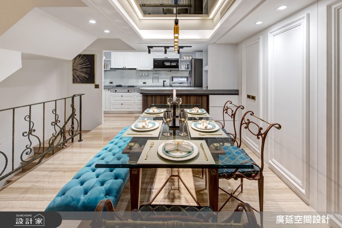 80坪老屋(16~30年)＿新古典餐廳廚房吧檯中島案例圖片＿廣延空間設計＿廣延_29之22