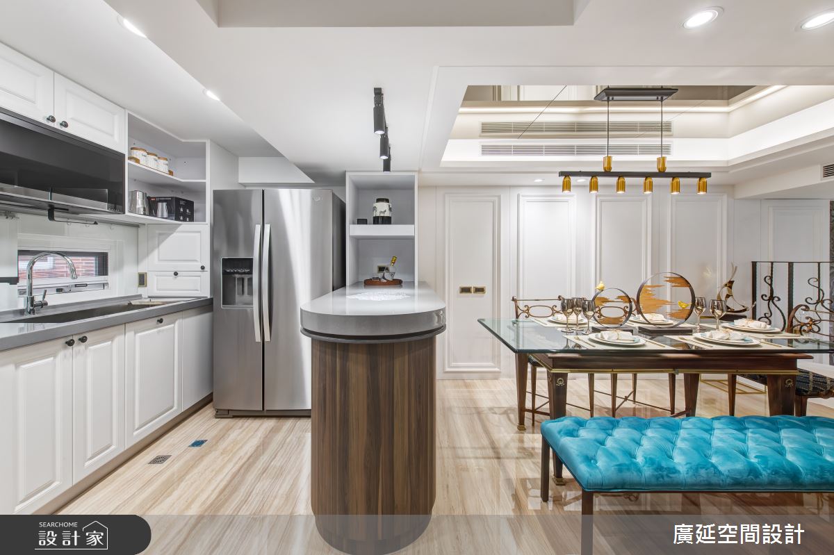 80坪老屋(16~30年)＿新古典餐廳廚房吧檯中島案例圖片＿廣延空間設計＿廣延_29之27
