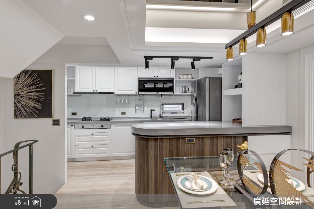 80坪老屋(16~30年)＿新古典餐廳廚房吧檯中島案例圖片＿廣延空間設計＿廣延_29之23