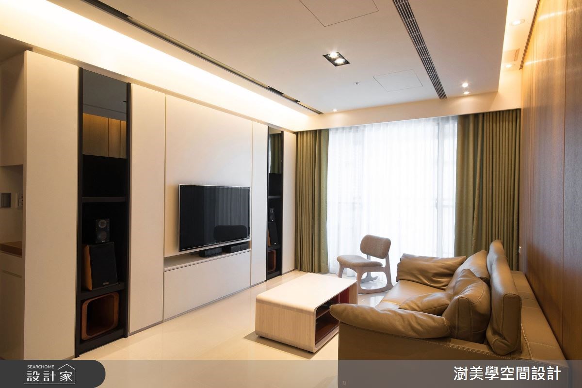 28坪預售屋＿現代風客廳案例圖片＿澍美學室內裝修設計有限公司＿澍美學_03之1