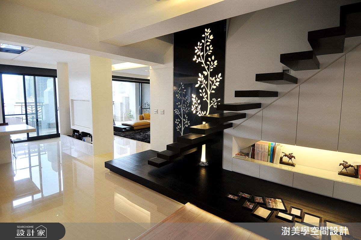 52坪新成屋(5年以下)＿現代風客廳樓梯案例圖片＿澍美學室內裝修設計有限公司＿澍美學_06之1