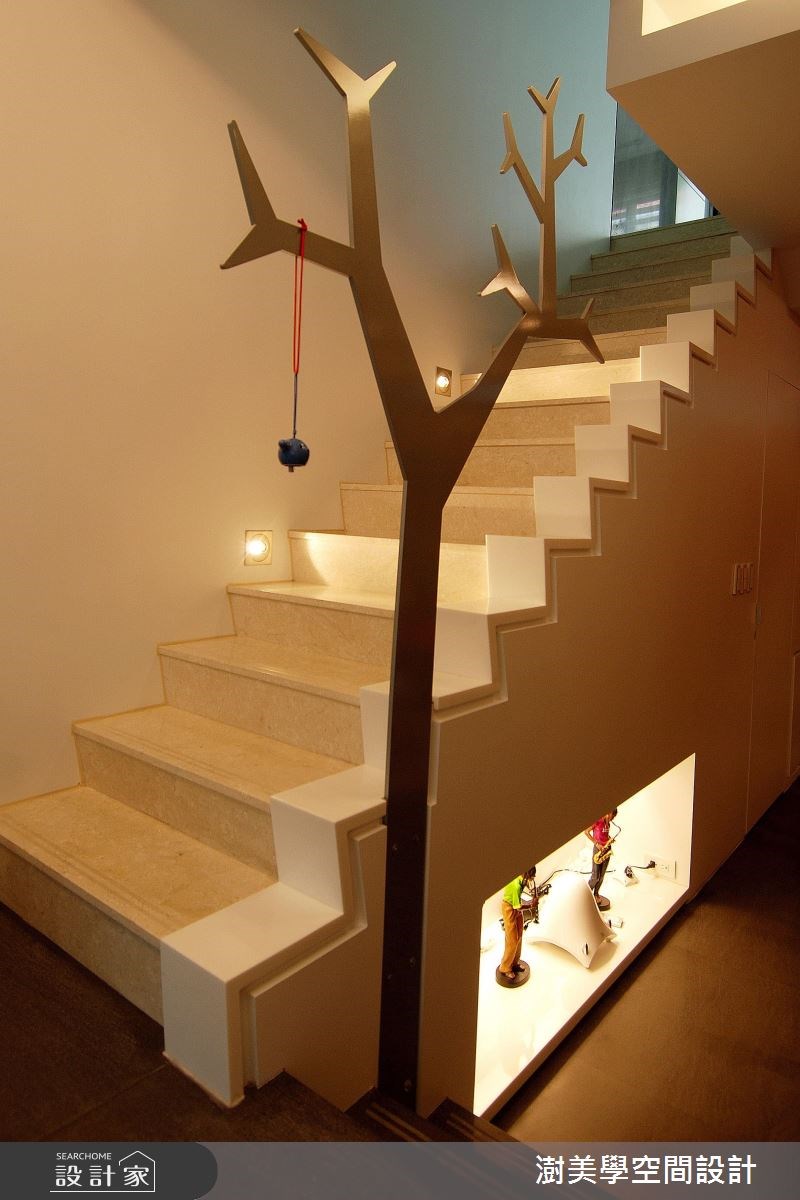85坪新成屋(5年以下)＿現代風樓梯案例圖片＿澍美學室內裝修設計有限公司＿澍美學_08之2