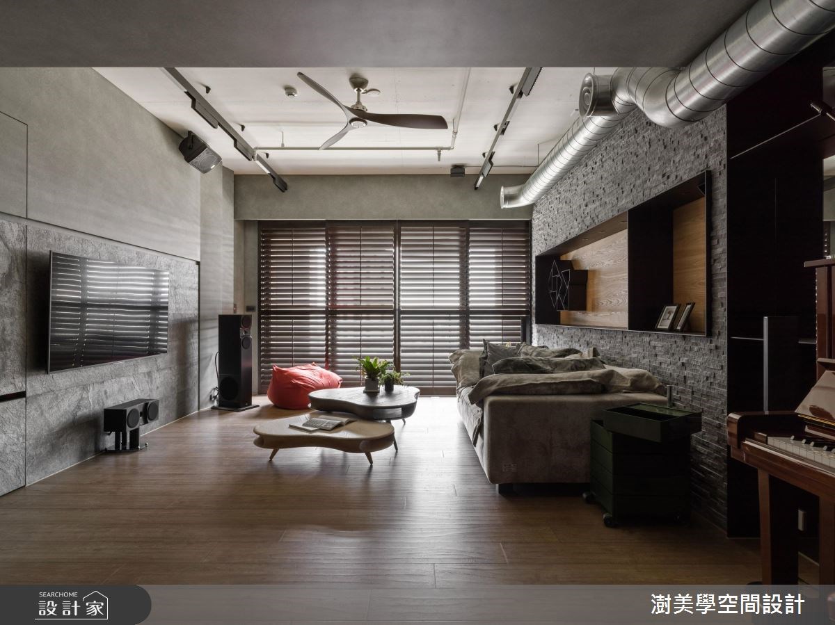 48坪新成屋(5年以下)＿工業風客廳案例圖片＿澍美學室內裝修設計有限公司＿澍美學_10之2