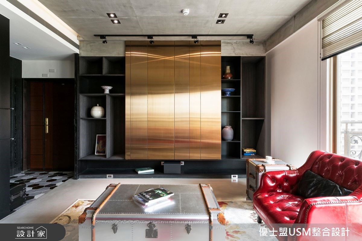 60坪中古屋(5~15年)＿工業風客廳案例圖片＿優士盟整合設計有限公司＿優士盟_02.台北60坪工業風之8