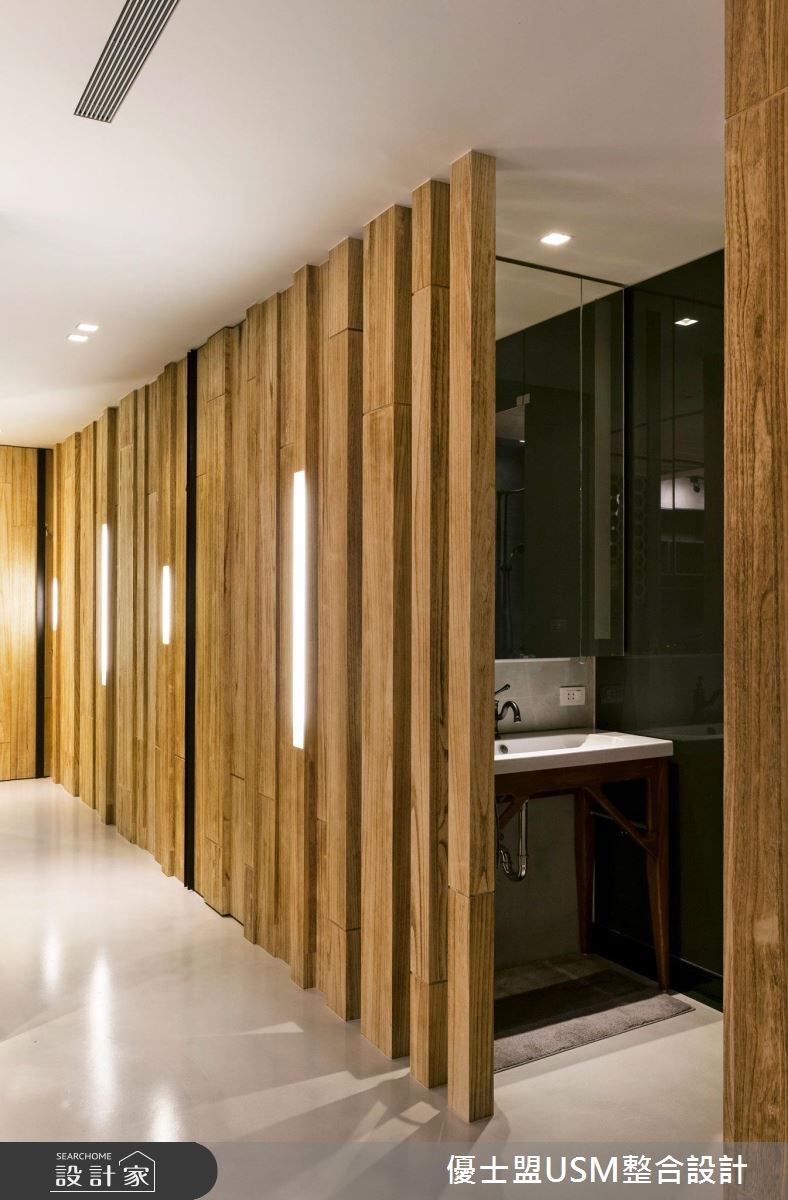60坪中古屋(5~15年)＿工業風浴室走廊案例圖片＿優士盟整合設計有限公司＿優士盟_02.台北60坪工業風之18
