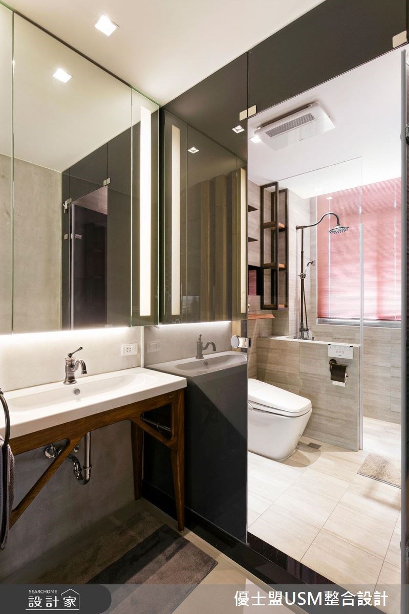 60坪中古屋(5~15年)＿工業風浴室案例圖片＿優士盟整合設計有限公司＿優士盟_02.台北60坪工業風之19
