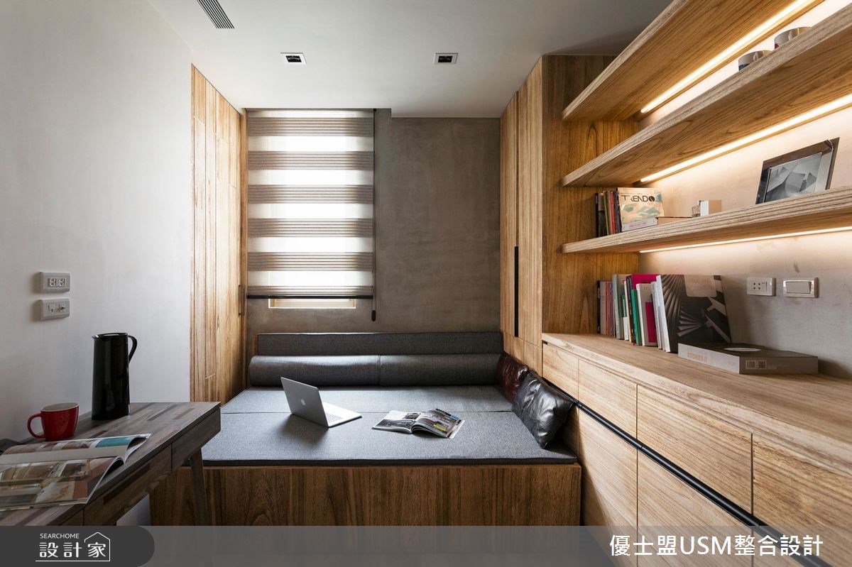 60坪中古屋(5~15年)＿工業風書房案例圖片＿優士盟整合設計有限公司＿優士盟_02.台北60坪工業風之22