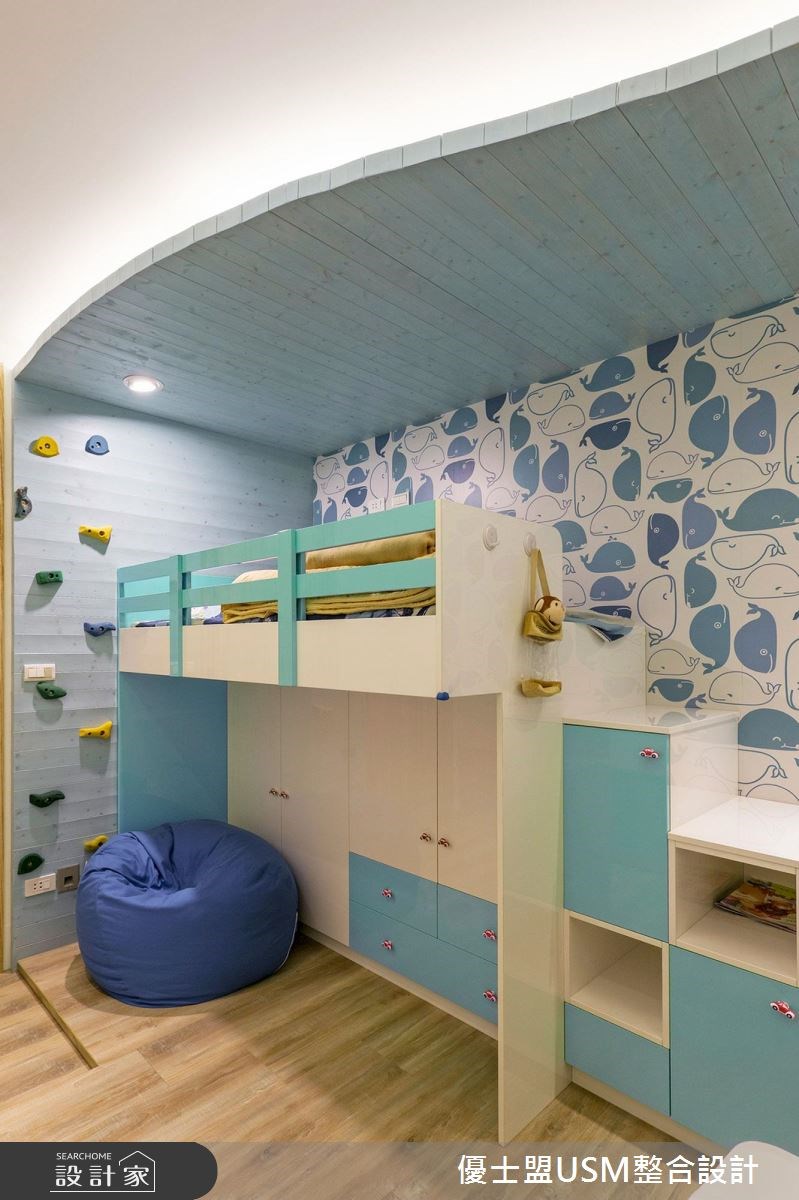 60坪中古屋(5~15年)＿工業風兒童房兒童房案例圖片＿優士盟整合設計有限公司＿優士盟_02.台北60坪工業風之30
