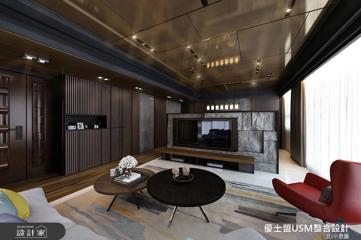 60坪新成屋(5年以下)＿人文禪風玄關客廳案例圖片＿優士盟整合設計有限公司＿優士盟_11.台北60坪人文禪風之2