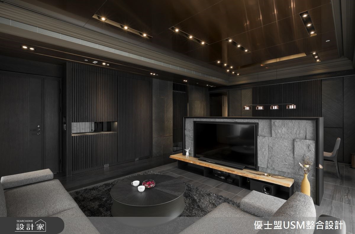 50坪新成屋(5年以下)＿人文禪風客廳案例圖片＿優士盟整合設計有限公司＿優士盟_13.台北50坪人文禪風之3