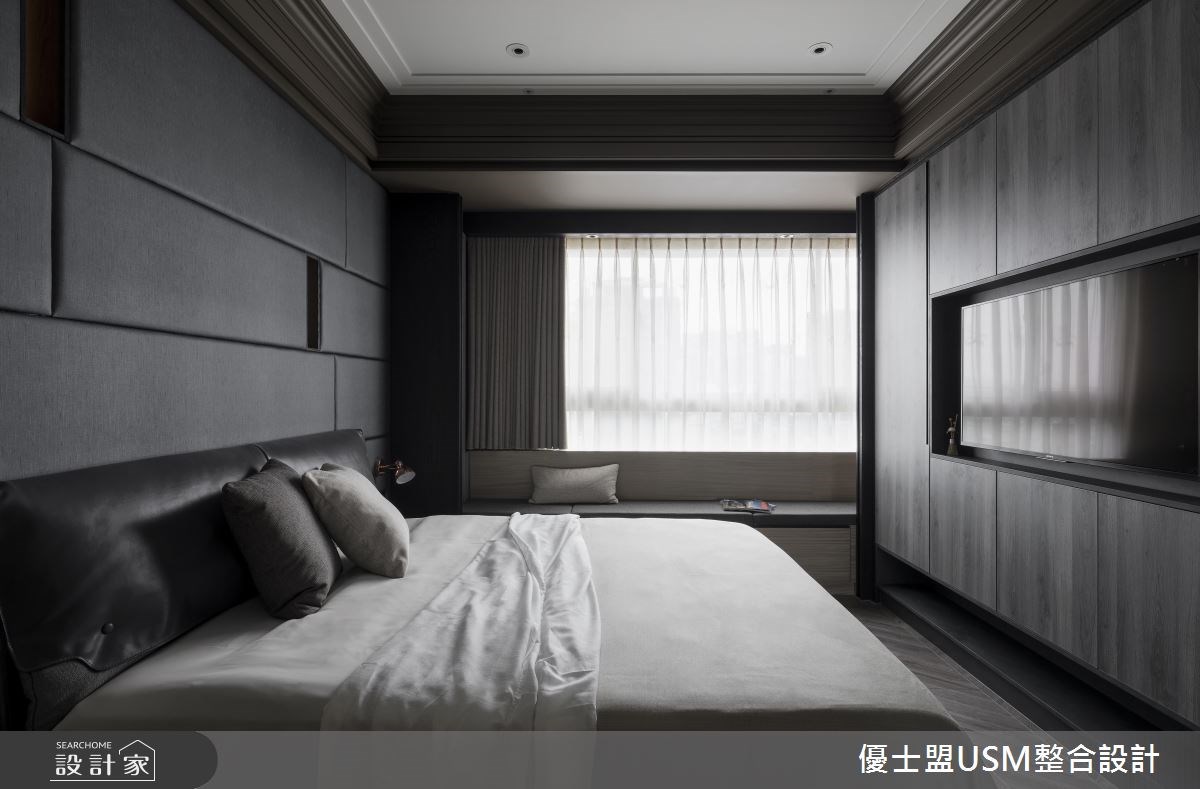 50坪新成屋(5年以下)＿人文禪風臥室臥榻案例圖片＿優士盟整合設計有限公司＿優士盟_13.台北50坪人文禪風之14