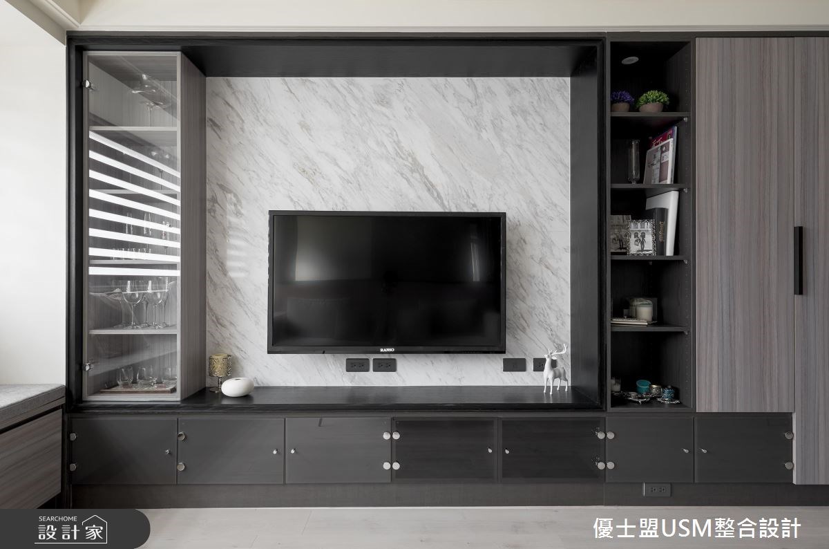 23坪中古屋(5~15年)＿現代風客廳案例圖片＿優士盟整合設計有限公司＿優士盟_14.台北23坪現代風之4
