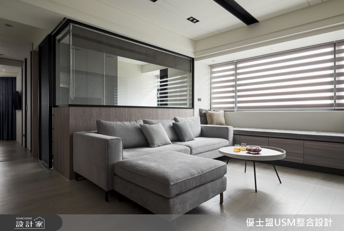 23坪中古屋(5~15年)＿現代風客廳案例圖片＿優士盟整合設計有限公司＿優士盟_14.台北23坪現代風之7
