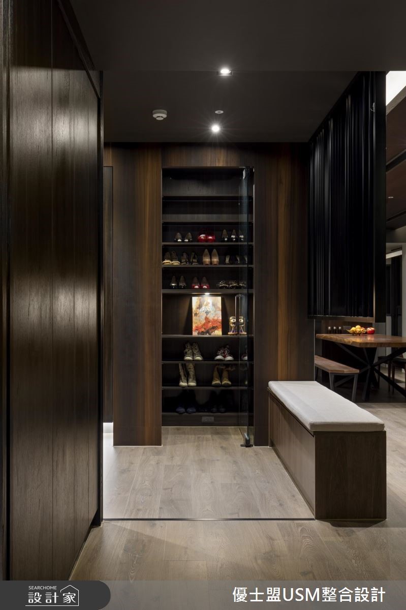 50坪中古屋(5~15年)＿工業風玄關案例圖片＿優士盟整合設計有限公司＿優士盟_19.台北50坪工業風之2