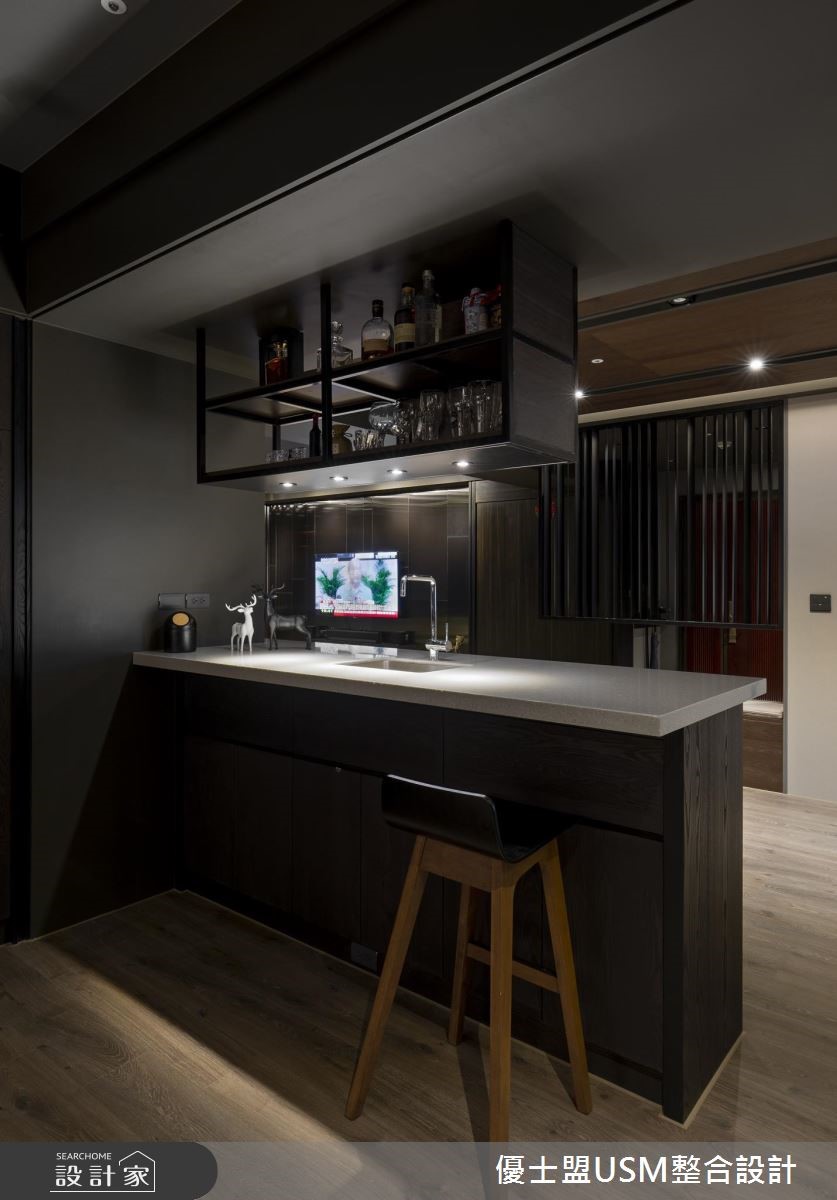 50坪中古屋(5~15年)＿工業風吧檯案例圖片＿優士盟整合設計有限公司＿優士盟_19.台北50坪工業風之12