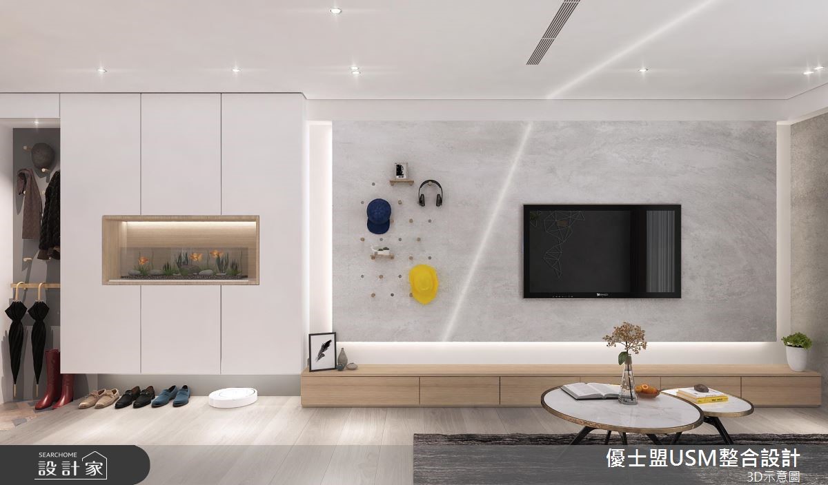 20坪老屋(16~30年)＿北歐風客廳案例圖片＿優士盟整合設計有限公司＿優士盟_20.台北老屋翻新20坪北歐風之4