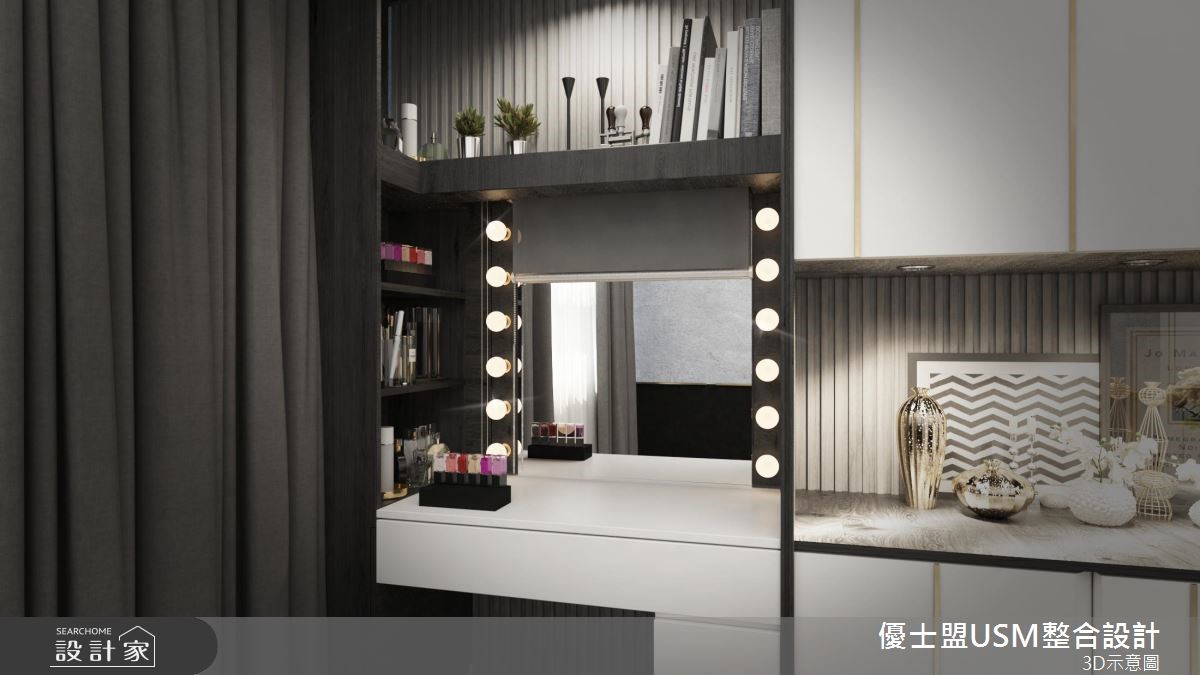 40坪新成屋(5年以下)＿混搭風臥室案例圖片＿優士盟整合設計有限公司＿優士盟_21.台北40坪混搭風之21