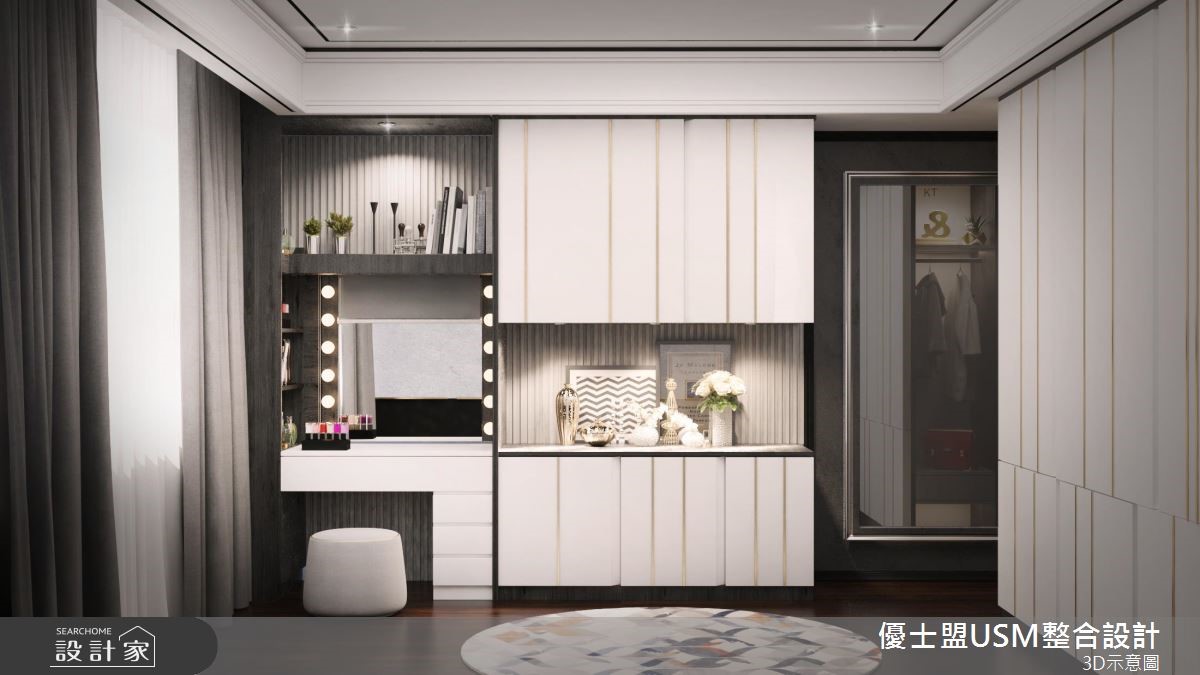 40坪新成屋(5年以下)＿混搭風臥室案例圖片＿優士盟整合設計有限公司＿優士盟_21.台北40坪混搭風之20