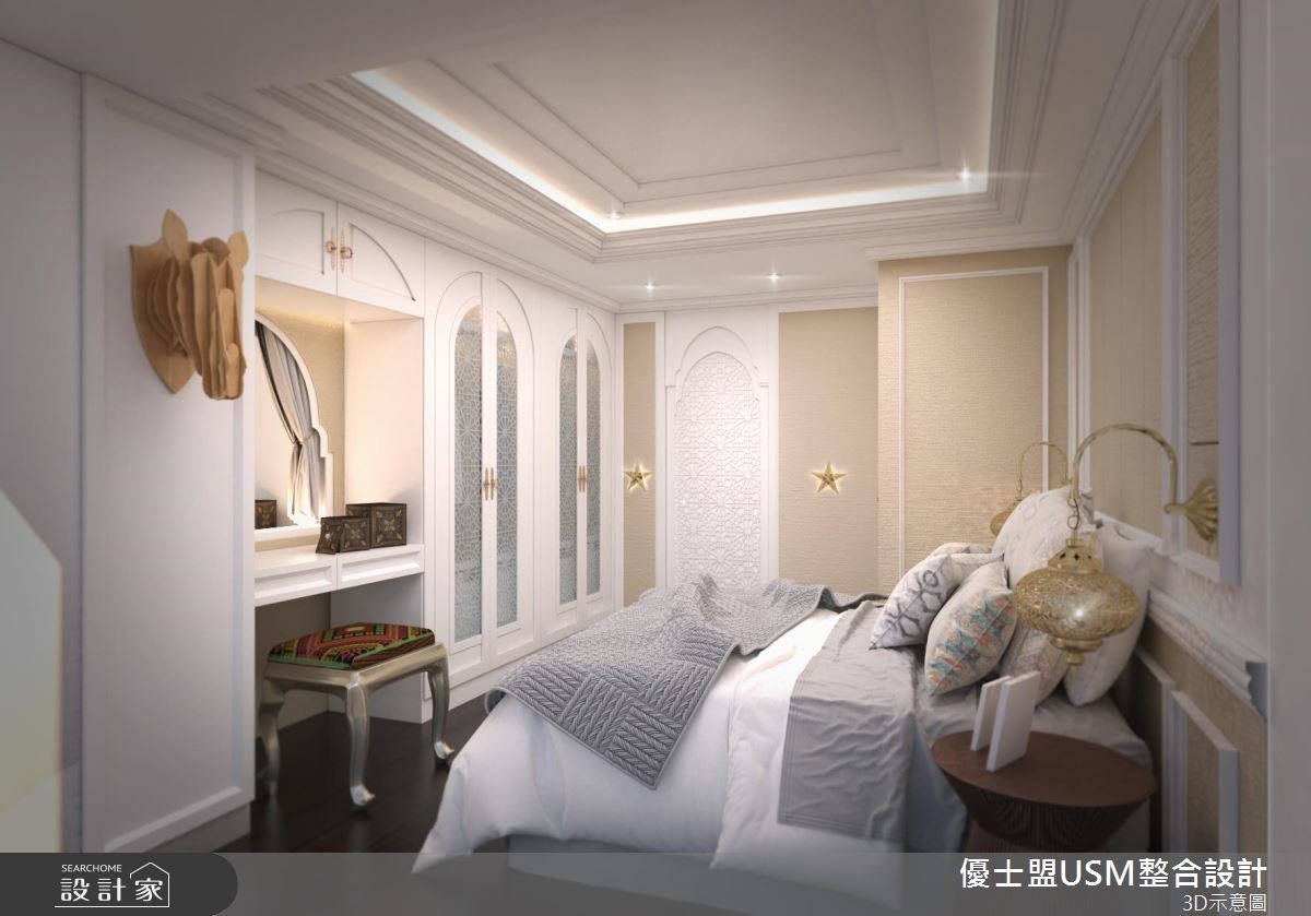 40坪新成屋(5年以下)＿混搭風臥室案例圖片＿優士盟整合設計有限公司＿優士盟_21.台北40坪混搭風之15