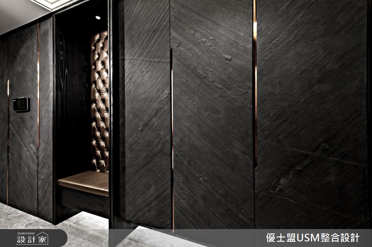 50坪新成屋(5年以下)＿飯店風玄關案例圖片＿優士盟整合設計有限公司＿優士盟_23.台北50坪飯店風之1