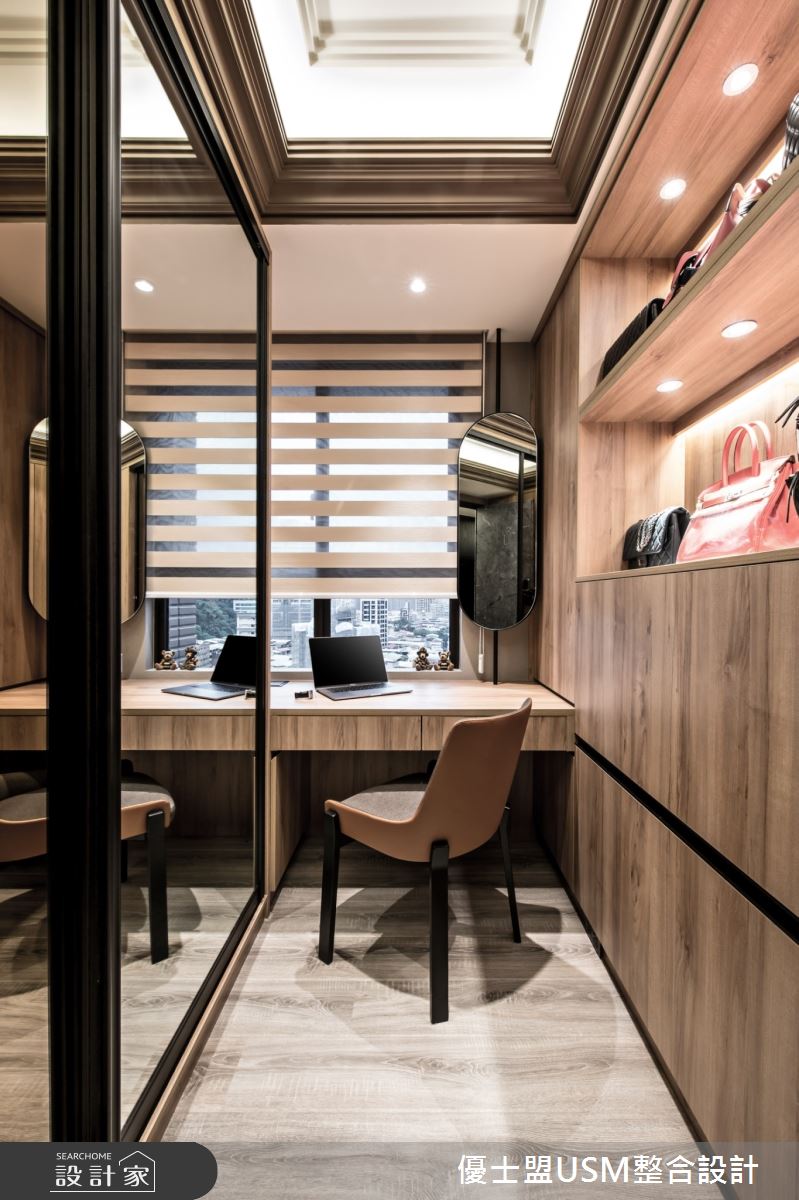 50坪新成屋(5年以下)＿飯店風更衣間案例圖片＿優士盟整合設計有限公司＿優士盟_23.台北50坪飯店風之18