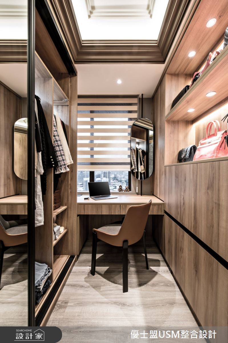 50坪新成屋(5年以下)＿飯店風更衣間案例圖片＿優士盟整合設計有限公司＿優士盟_23.台北50坪飯店風之19