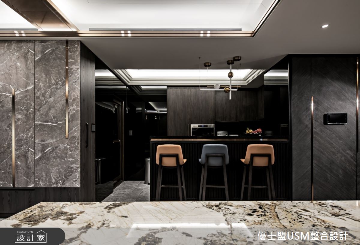 50坪新成屋(5年以下)＿飯店風餐廳吧檯案例圖片＿優士盟整合設計有限公司＿優士盟_23.台北50坪飯店風之8