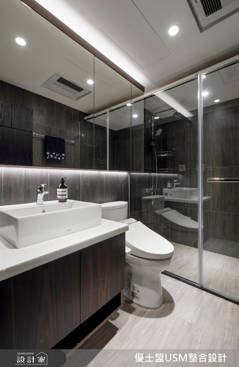 40坪老屋(31~40年)＿人文禪風浴室案例圖片＿優士盟整合設計有限公司＿優士盟_25.台北老屋翻新40坪人文禪風之23