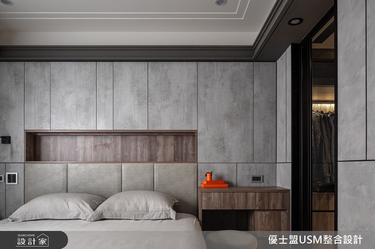 38坪老屋(16~30年)＿現代風臥室更衣間案例圖片＿優士盟整合設計有限公司＿優士盟_26.台北老屋翻新38坪現代風之23
