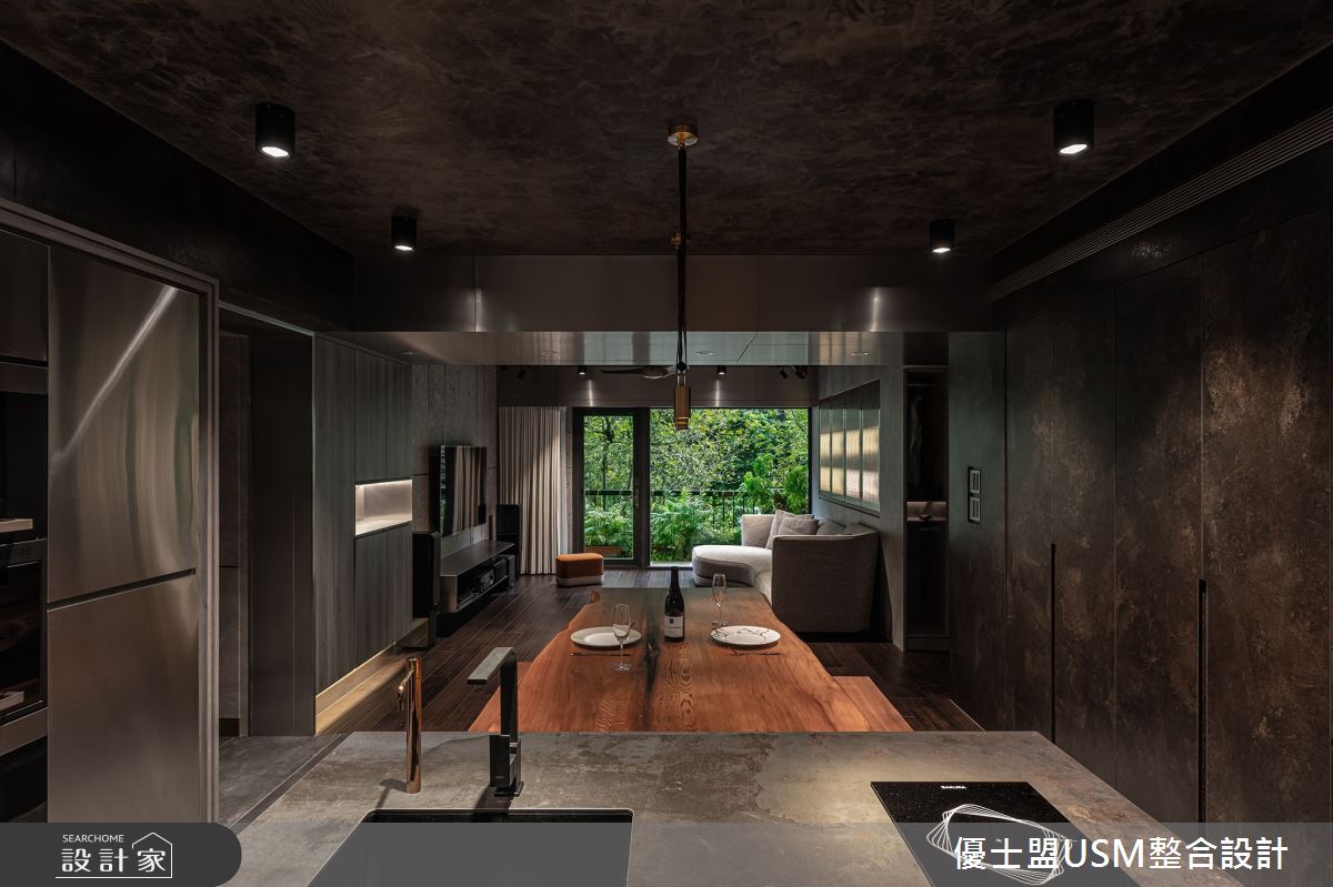 38坪老屋(16~30年)＿現代風客廳餐廳廚房案例圖片＿優士盟整合設計有限公司＿優士盟_26.台北老屋翻新38坪現代風之13