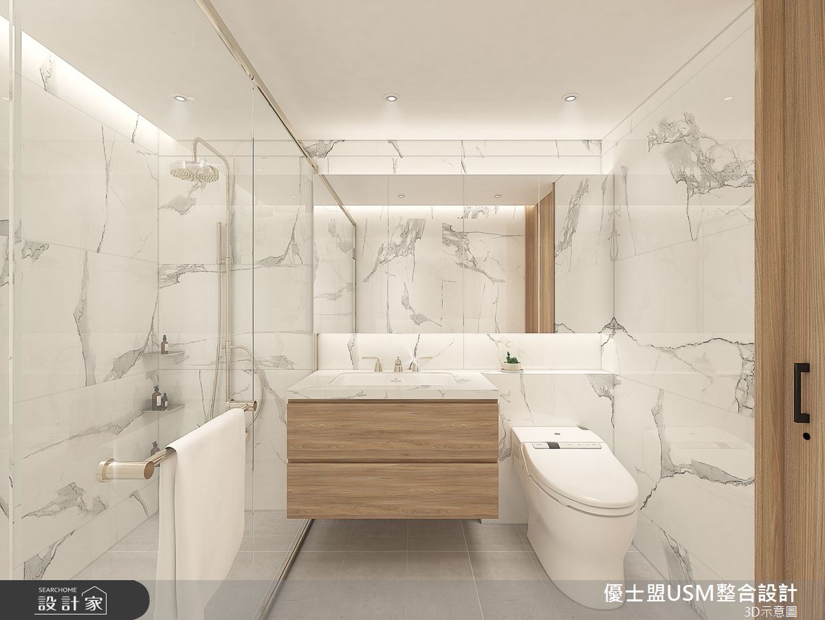 23坪中古屋(5~15年)＿現代風浴室案例圖片＿優士盟整合設計有限公司＿優士盟_27.台北23坪現代風之11