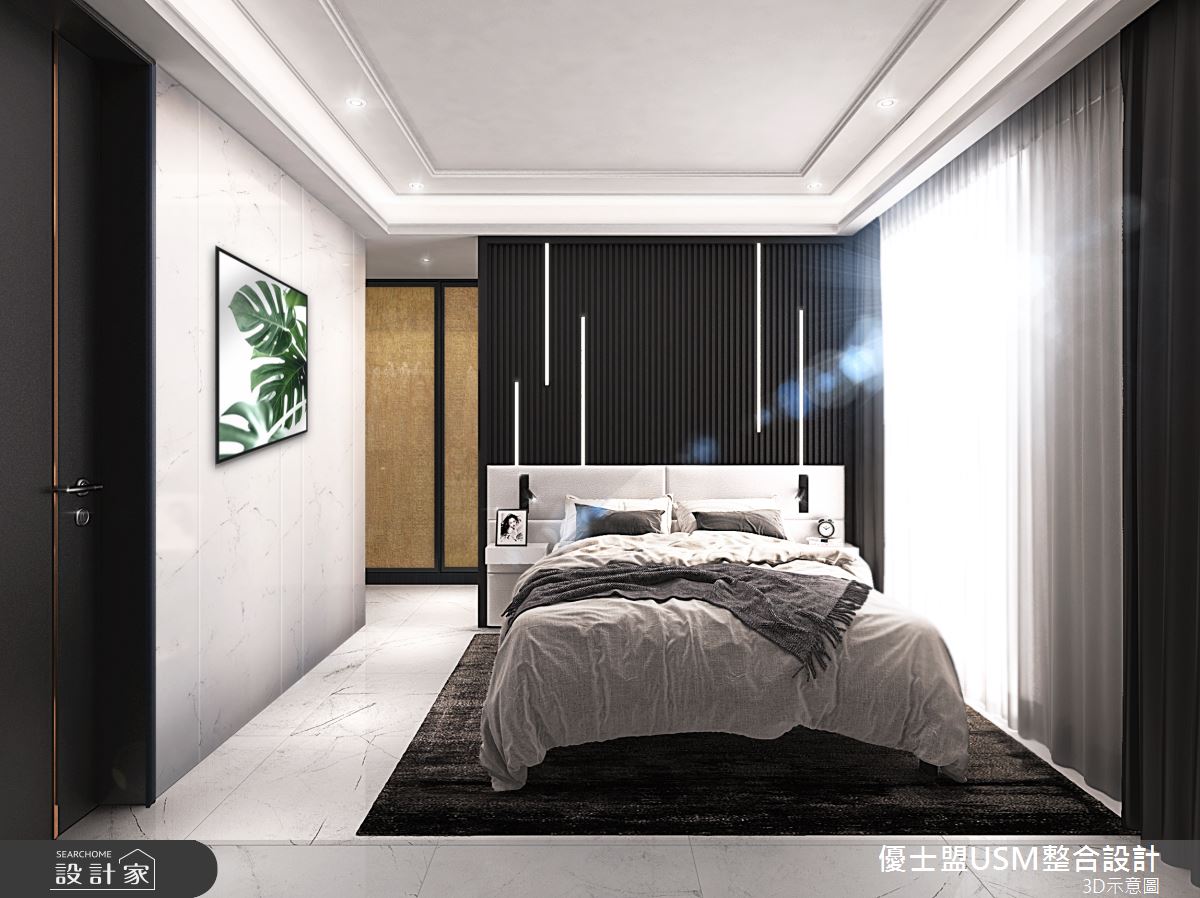90坪新成屋(5年以下)＿奢華風臥室客房案例圖片＿優士盟整合設計有限公司＿優士盟_29.台北90坪奢華風之24