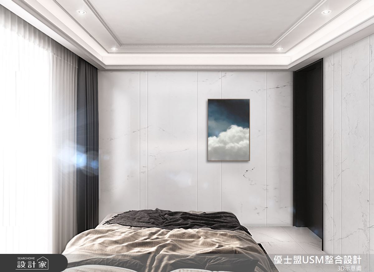 90坪新成屋(5年以下)＿奢華風臥室客房案例圖片＿優士盟整合設計有限公司＿優士盟_29.台北90坪奢華風之25