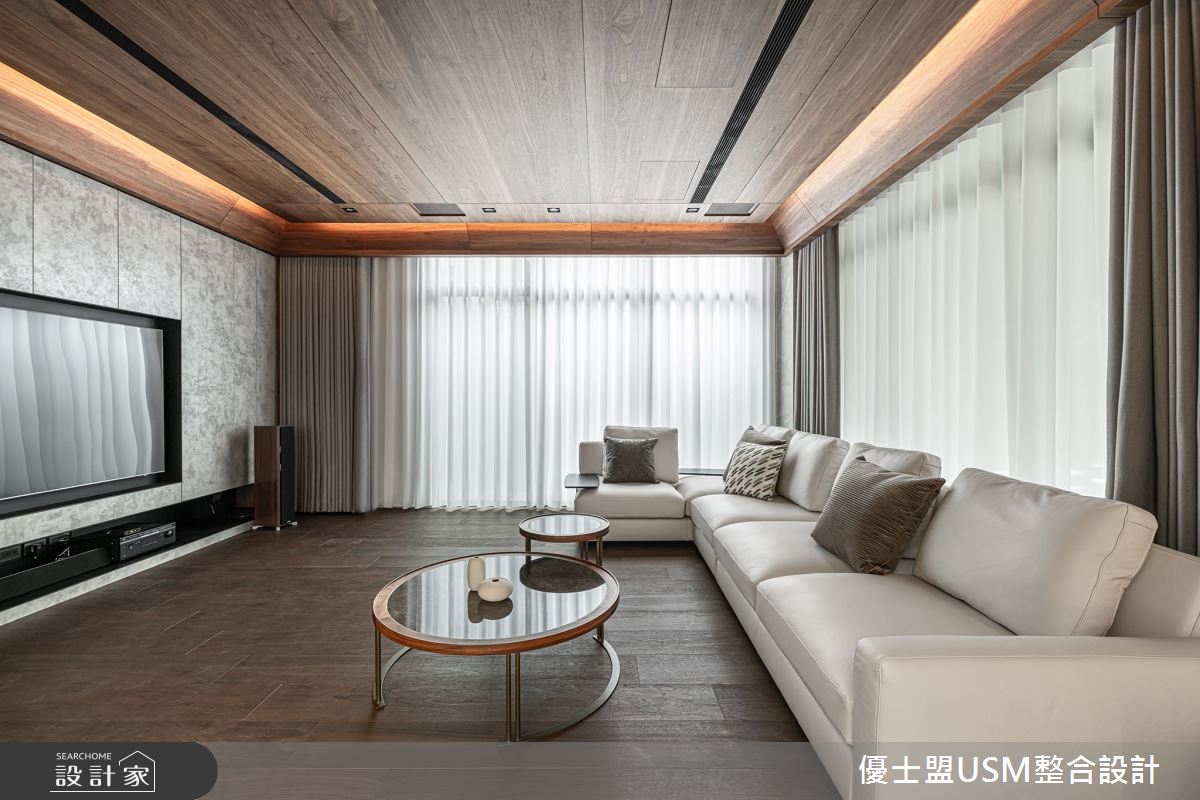 119坪新成屋(5年以下)＿人文禪風客廳案例圖片＿優士盟整合設計有限公司＿優士盟_30.台北119坪人文禪風之4