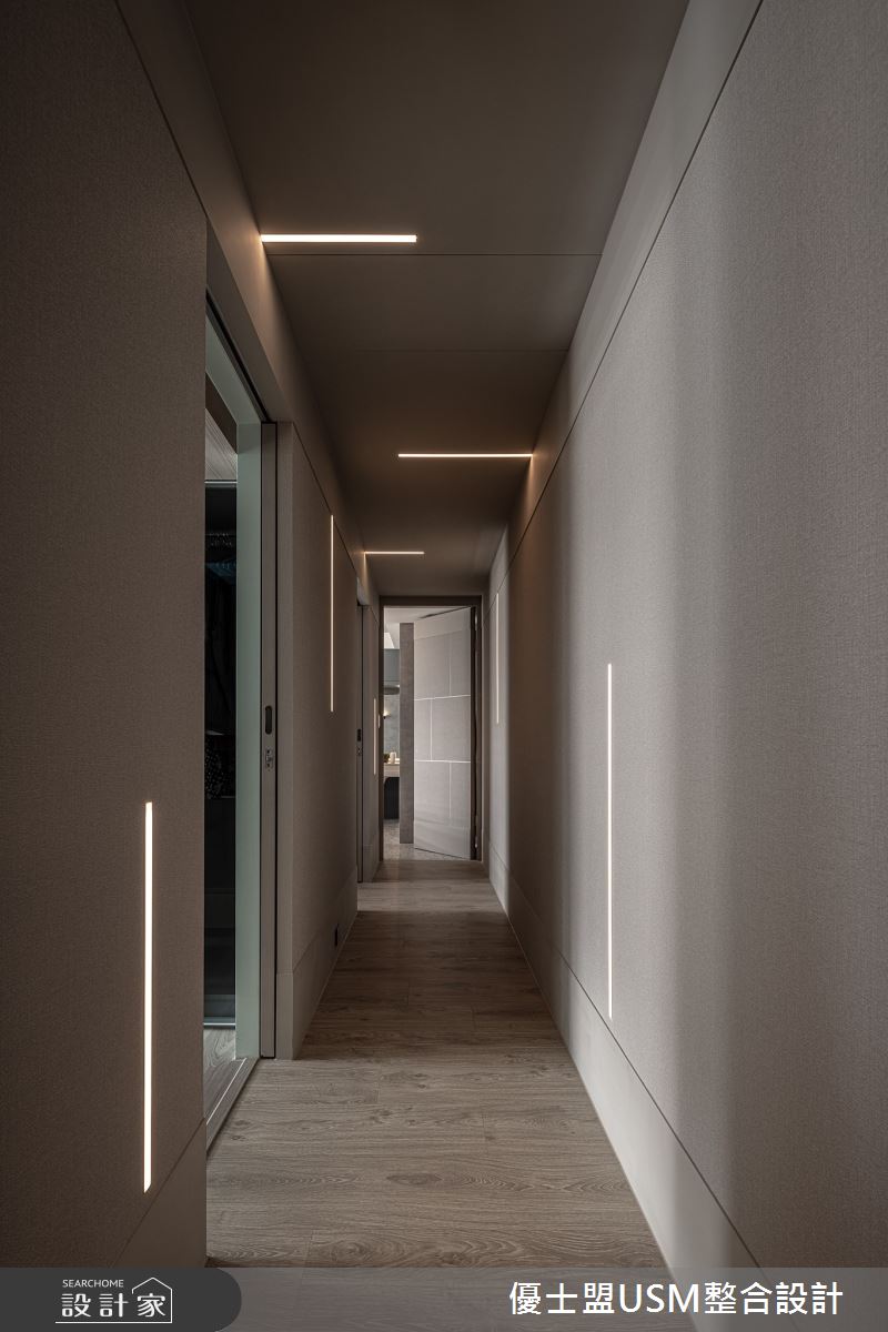 33坪預售屋＿現代風走廊案例圖片＿優士盟整合設計有限公司＿優士盟_31.台北預售屋33坪現代風之23