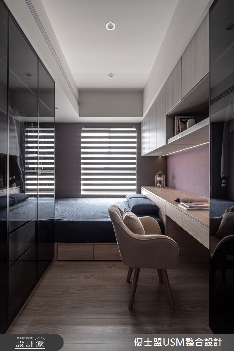33坪預售屋＿現代風客房案例圖片＿優士盟整合設計有限公司＿優士盟_31.台北預售屋33坪現代風之30