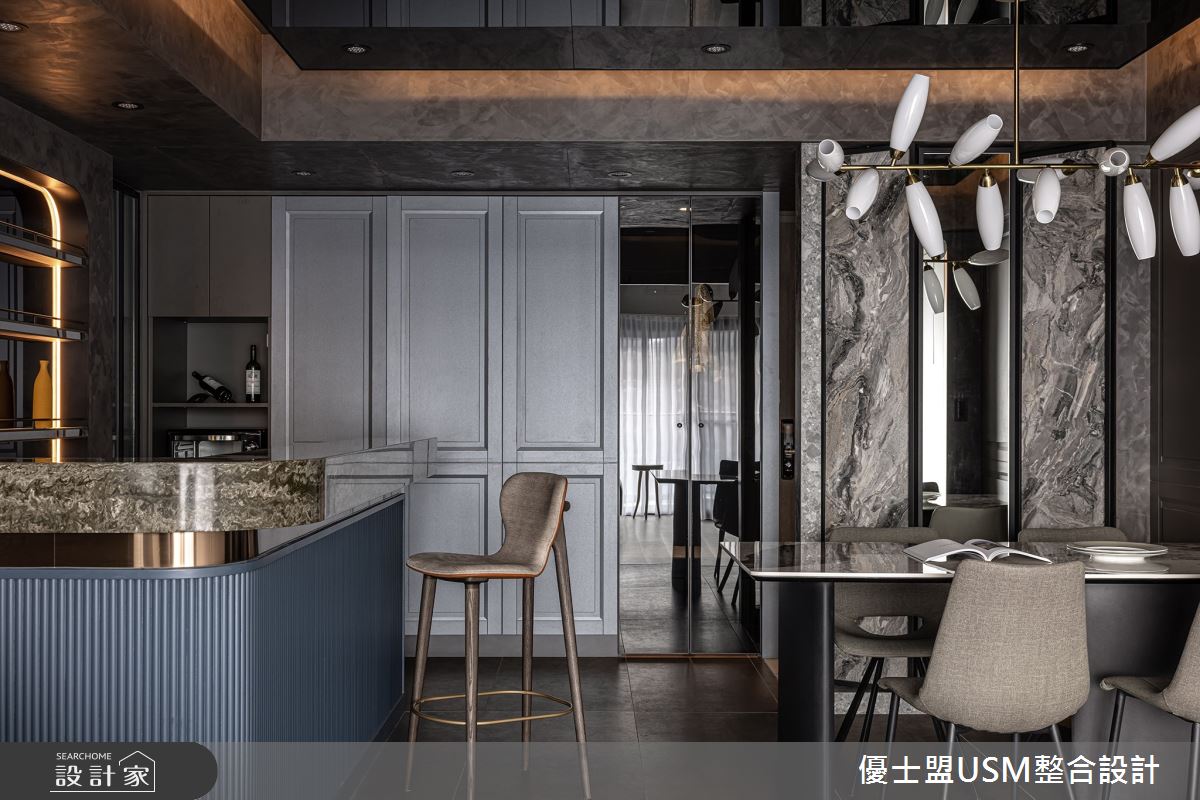 33坪預售屋＿現代風餐廳吧檯案例圖片＿優士盟整合設計有限公司＿優士盟_31.台北預售屋33坪現代風之14