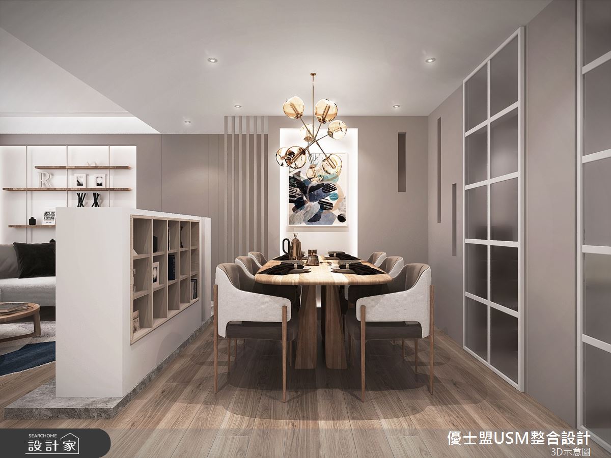 85坪新成屋(5年以下)＿現代風餐廳案例圖片＿優士盟整合設計有限公司＿優士盟_32.花蓮85坪現代風之4