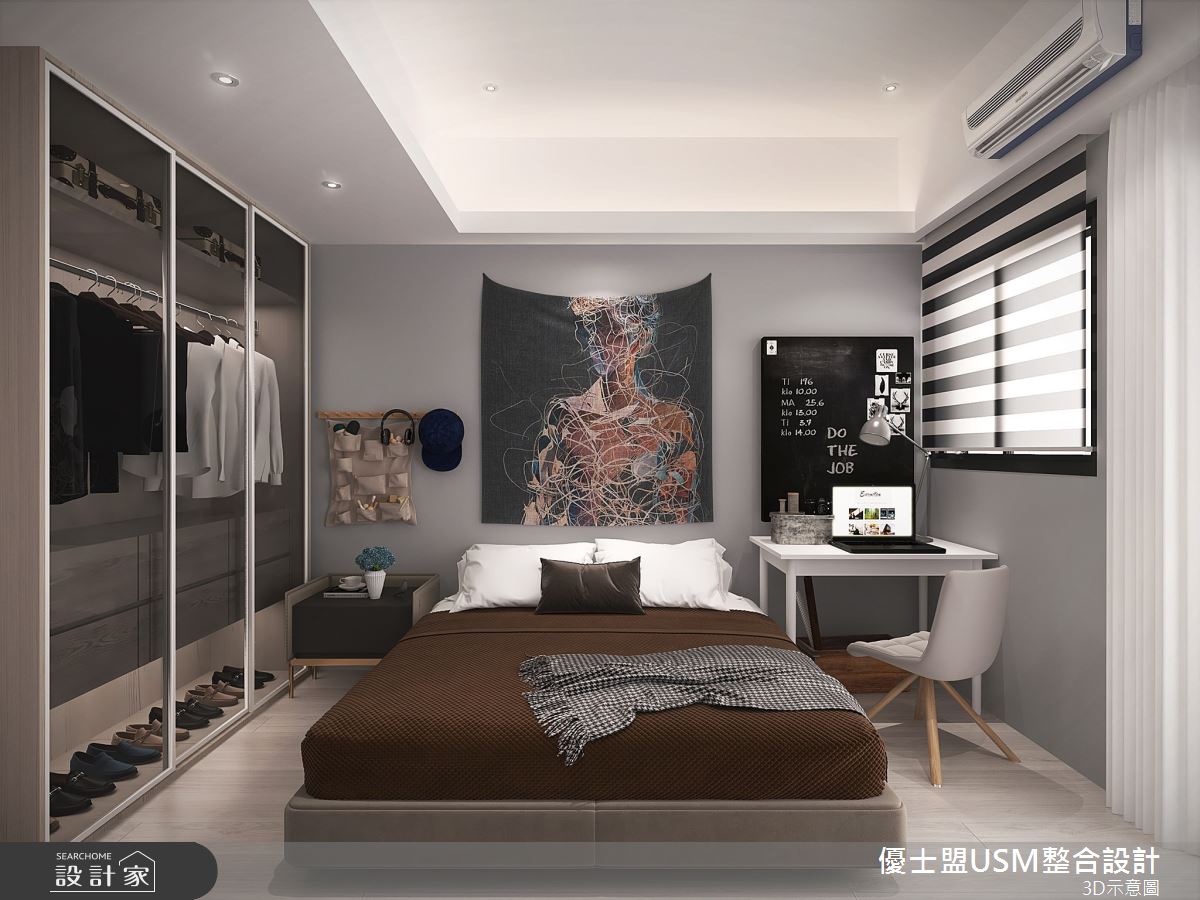 85坪新成屋(5年以下)＿現代風臥室案例圖片＿優士盟整合設計有限公司＿優士盟_32.花蓮85坪現代風之11